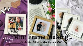 Mini frame Making Malayalam frame tutorial frames subscribe miniframe frameorder minivlog [upl. by Hara]