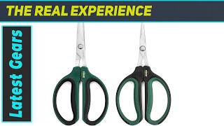 Hydroponic 2Pack Bonsai Scissors and Plant Trimming Shears Set – Best for Precision Plant [upl. by Kenlee]