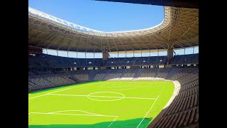 تهيئة الأرضية لوضع العشب الطبيعي BARAKI STADIUM [upl. by Mather]