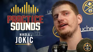 Nikola Jokić Post Practice Interview 🎙  41724 [upl. by Nyliak643]