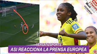 ASI REACCIONA PRENSA EUROPEA a VICTORIA de COLOMBIA vs COREA del SUR MUNDIAL FEMENINO [upl. by Aenaj105]