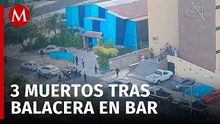 En Querétaro una balacera deja a tres personas sin vida en un bar en remodelación [upl. by Einahpet]