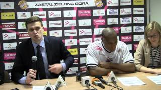 Dainius Adomaitis i Darnell Hinson po drugim meczu play off z Zastalem [upl. by Garmaise178]