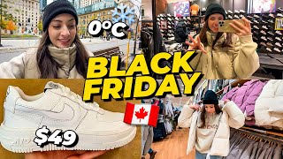 BLACK FRIDAY no Canadá  Vlog em Montreal lojas shoppings preços das promoções UM DIA COMIGO [upl. by Ahsahtan]