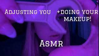 ASMR FAST AND CHAOTIC adjusting you and doing your makeup [upl. by Myrna130]