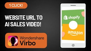 Convert Shopping URLs into Videos with One Click  Wondershare Virbo AI Tutorial [upl. by Dacie]