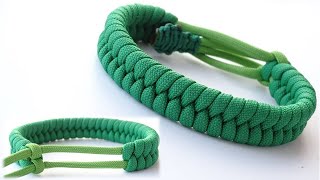 Make a quotCleanquot Mad Max Style Fishtail Paracord Survival Bracelet  Bonus Cobra King Cobra Pull Knot [upl. by Caylor]