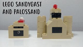 LEGO Pokemon Sandygast And Palossand How To Make Build [upl. by Gib308]