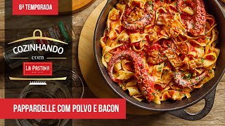 Pappardelle com Polvo e Bacon  Chef Roberto Raviolli [upl. by Namrak]