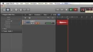 Logic Pro X 1  Setup to record guitar that is plugged into amp [upl. by Ayor]