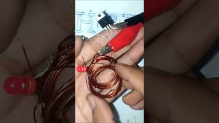 Wireless Energy using Tip 41c Transistor diy youtube shortvideo [upl. by Sarad665]