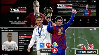 PES 2014 PPSSPP ISO CAMERA PS5 ENGLISH PATER DRURY COMMENTARY BEST GRAPHICS [upl. by Goldshlag387]