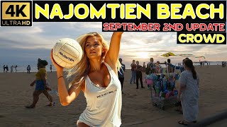 NaJomtien Area Crowd nowadays September Second Update 2024 Jomtien Pattaya Thailand [upl. by Annahael]