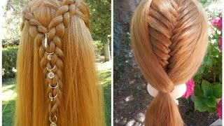 Tuto coiffures  tresse africaine  hair charms  tresse épi de blé collée [upl. by Rodama478]