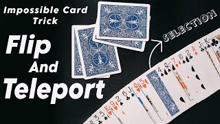 Flip And Teleport Card Trick Tutorial  Selection Vanishes And Teleports To Impossible Location [upl. by Burney]