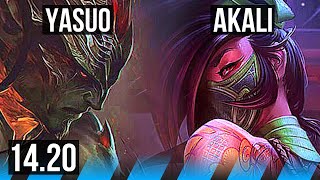 YASUO vs AKALI MID  700 games  KR Diamond  1420 [upl. by Durware]