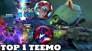 Wild Rift Teemo  Top 1 Teemo Gameplay Rank Grandmaster [upl. by Zacek]