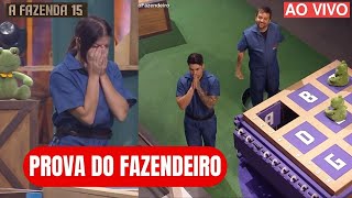 A FAZENDA 15  PROVA DO FAZENDEIRO AO VIVO ENTRE JAQUE LUCAS E SANDER DECIDE A ROÇA DA SEMANA [upl. by Alejandro]