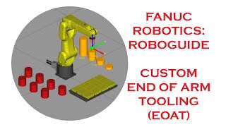 IMPORTING AN END OF ARM TOOL FROM CAD AND SETTING IT IN FANUCS ROBOGUIDE SOFTWARE [upl. by Bevon706]