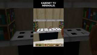 KABINET TV MINIMALIS minecraft short tutorial [upl. by Eenel374]