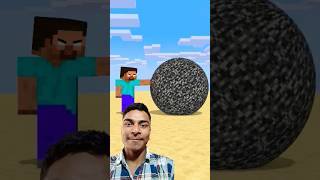 Help Herobrine Stop The Gaint Bedrock Balls shorts minecraft funnyanimation [upl. by Dorison]