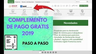 ► COMPLEMENTO DE PAGO 2020 SAT FÁCIL Y RÁPIDO TUTORIAL  REP RECIBO ELECTRÓNICO DE PAGO [upl. by Amora811]