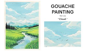 Gouache Painting Tutorial Step by Step  Could  HIMI Gouache [upl. by April]