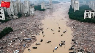 Apocalypse in China Dongting Lake embankment collapsed Cities and villages in Hunan sank [upl. by Kellene]