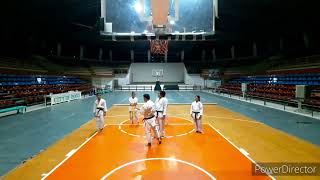 JKA Bogo City Heian Kata practice at Don Celestino Martinez Sr Sports Complex [upl. by Aehcim]