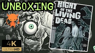 NIGHT OF THE LIVING DEAD 1968 4K UHD  BluRay Criterion Collection Unboxing [upl. by Amirak]