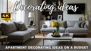 Apartment decorating ideas on a budget [upl. by Garlan290]