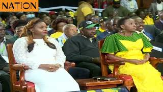 Rousing welcome for Rachel Ruto at Kasarani Stadium for Kenya Kwanzas manifesto launch [upl. by Arbmahs823]