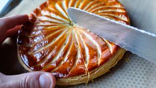 Galette des rois avec un gateau de semoule et des pommes [upl. by Naiviv336]