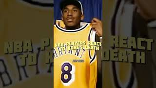 How NBA Players React To Kobes Death 😥😭💛💜💛💜 kobebryant viral [upl. by Ocsicnarf]