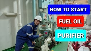 HOW TO START FUEL OIL PURIFIER Topings World [upl. by Mariandi12]