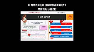 Black cohosh contraindications and side effects blackcohosh herbalmedicine sideeffects [upl. by Leahkim]