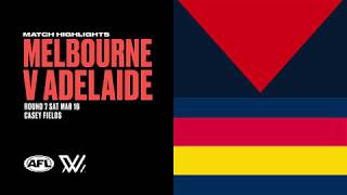 Melbourne v Adelaide Highlights  2019 NAB AFLW R7 [upl. by Inuat]