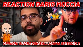 cavernadiplatone Reaction DARIO MOCCIA OPINIONI su DRAGON BALL DAIMA Episodio 3 [upl. by Hiltner]