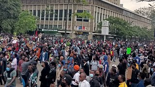 Mother of all demos in Nairobi CBD [upl. by Meras]