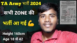 TA Army भर्ती 2024 ✅ सभी ZONE की भर्ती आ गई 💪 ta army bharti rally date ✅ Ganesh Vlogs ARMY [upl. by Llertnauq]