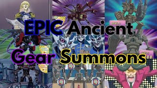 ALL EPIC Ancient Gear summons celebrating LEDE support [upl. by Roydd]