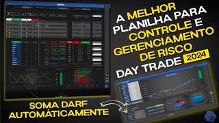 A Melhor Planilha para Day Trade  Controle e Gerenciamento de Risco  índiceDólar Soma DARF 2024 [upl. by Inahpit]