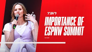 Resch explains importance of events like espnW Summit Canada for womens sports [upl. by Nagaem]