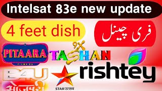 lntelsat 83 enew update 83e dish setting 83e new update gsat 83e 4 feet dish setting on [upl. by Aleahpar589]