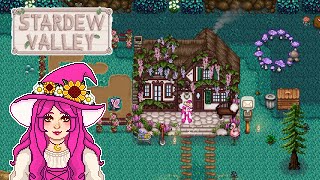 Witchy Modded Stardew Valley Longplay  Mystic Grove Cottage  Spring Year 1 Week 4 No Commentary [upl. by Arturo355]