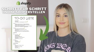 Onlineshop erstellen mit dieser Schritt für Schritt Anleitung  Checkliste 2024 ✅ [upl. by Sirtemed]