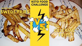 KETO fries Celeriac vs swede rutabaga air fryer chipsfries potato alternative low carb life [upl. by Amein264]