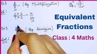 How to find Equivalent fractions  Equivalent fraction by multiplication and division [upl. by Milda]