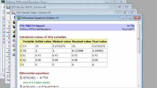 Solving ODEs using Polymath [upl. by Naldo360]