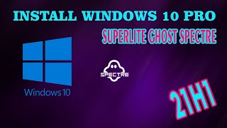 Cara Install Ulang Laptop dengan Windows 10 pro Superlite Ghost Spectre 21H1 [upl. by Yankee]